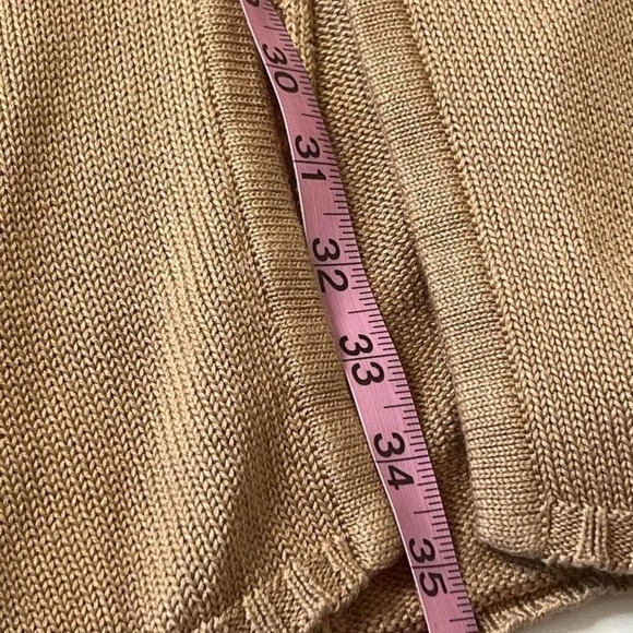 LPA Knit Dress Crotched Midi Semi Sheer Tan‎ Nude Size S - Picture 11 of 13